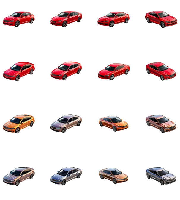 Subject variations side by side